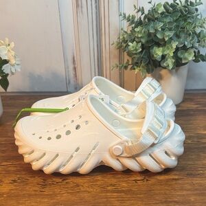 Crocs Echo Clog White | Chunky Platform Comfort Clogs | Unisex M4/W6 | NWT